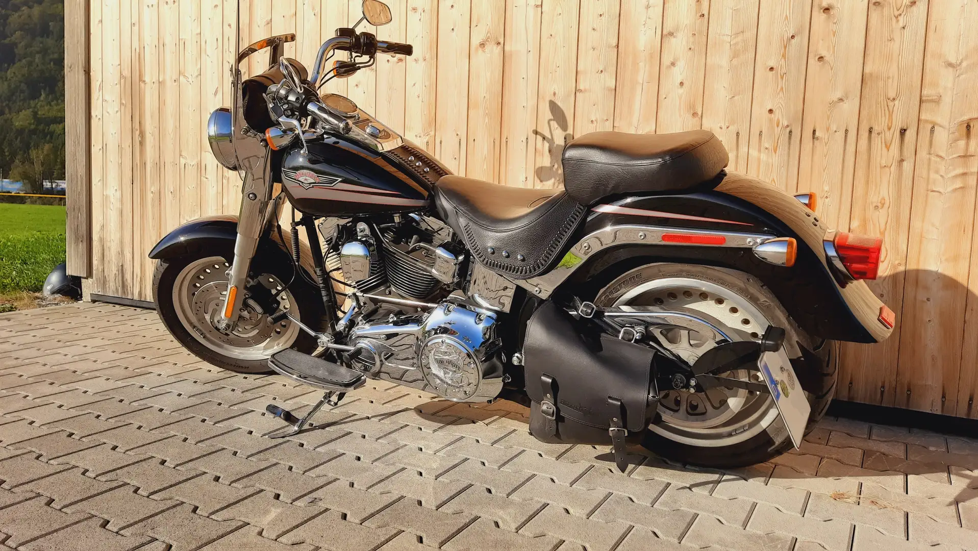 Harley-Davidson Fat Boy FLSTF Чорний - 2
