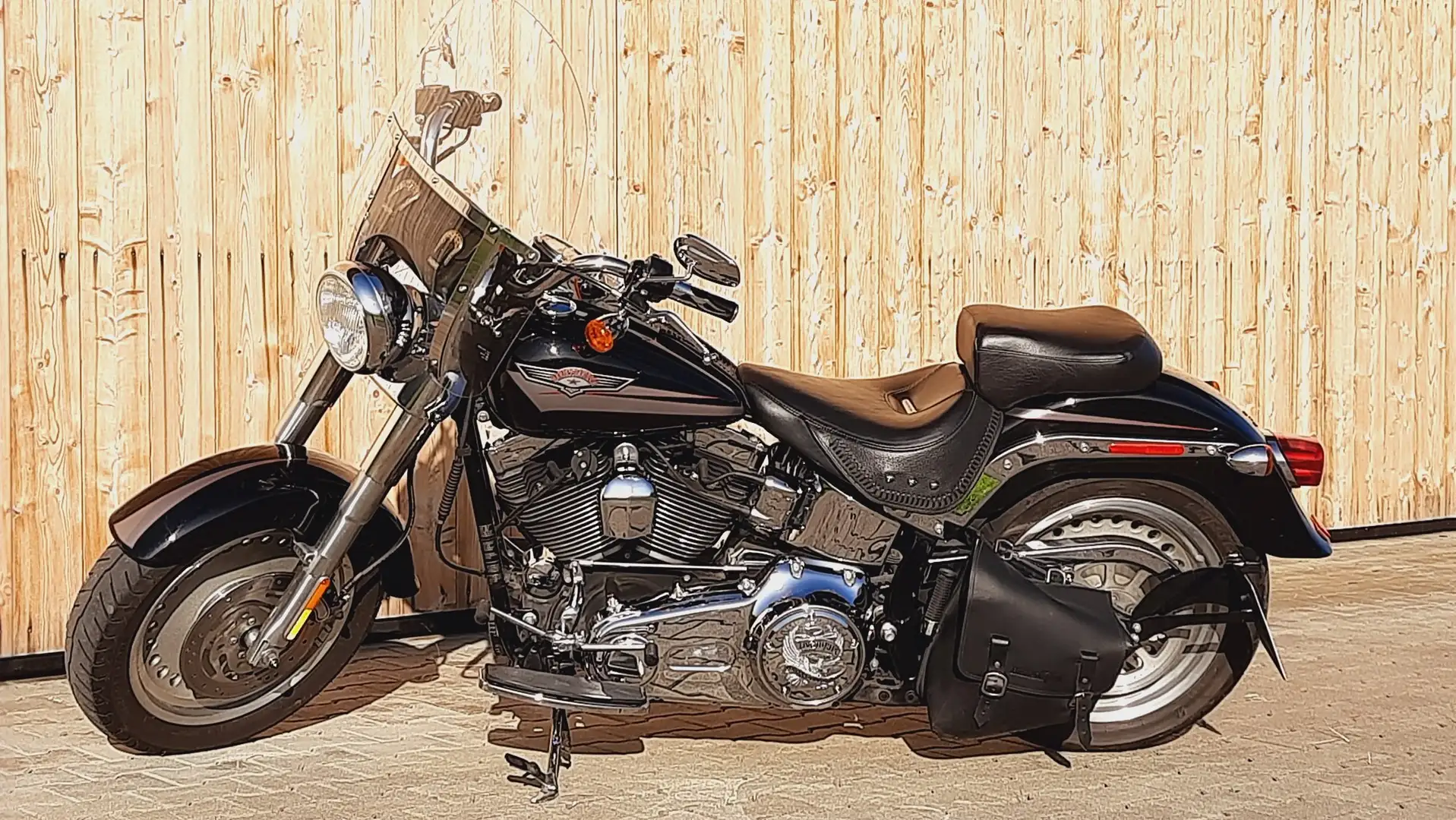 Harley-Davidson Fat Boy FLSTF Чорний - 1