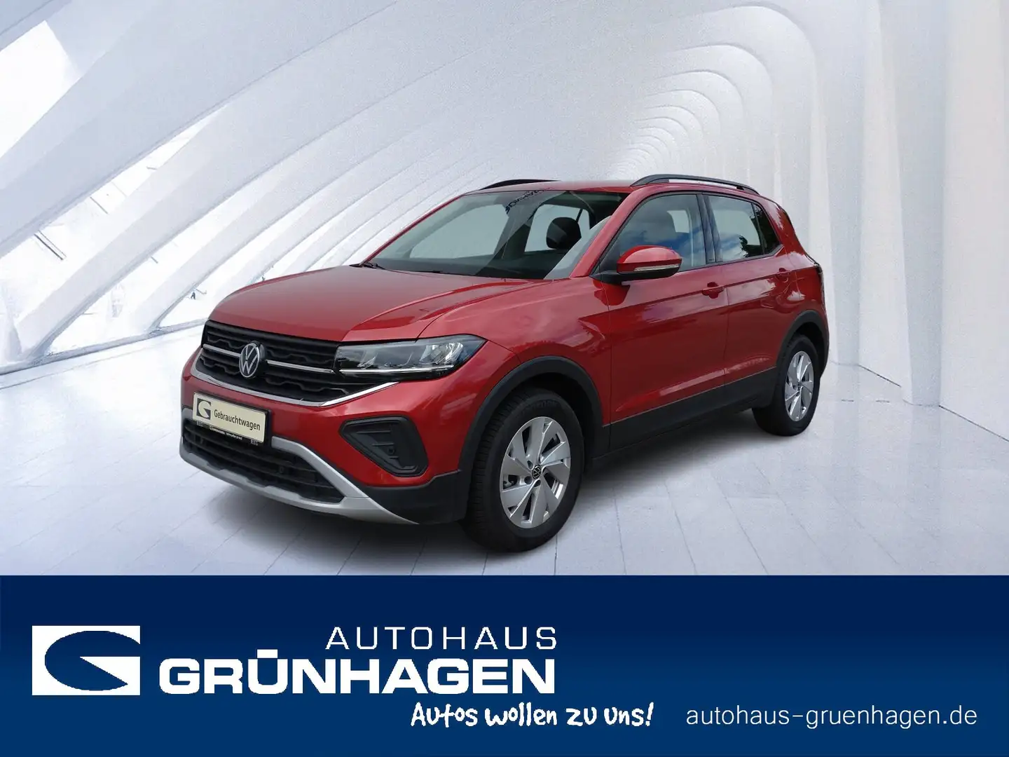 Volkswagen T-Cross T-Cross 1.0 TSI Life LED-ACC-Navi-Front+SpurAss Rot - 1