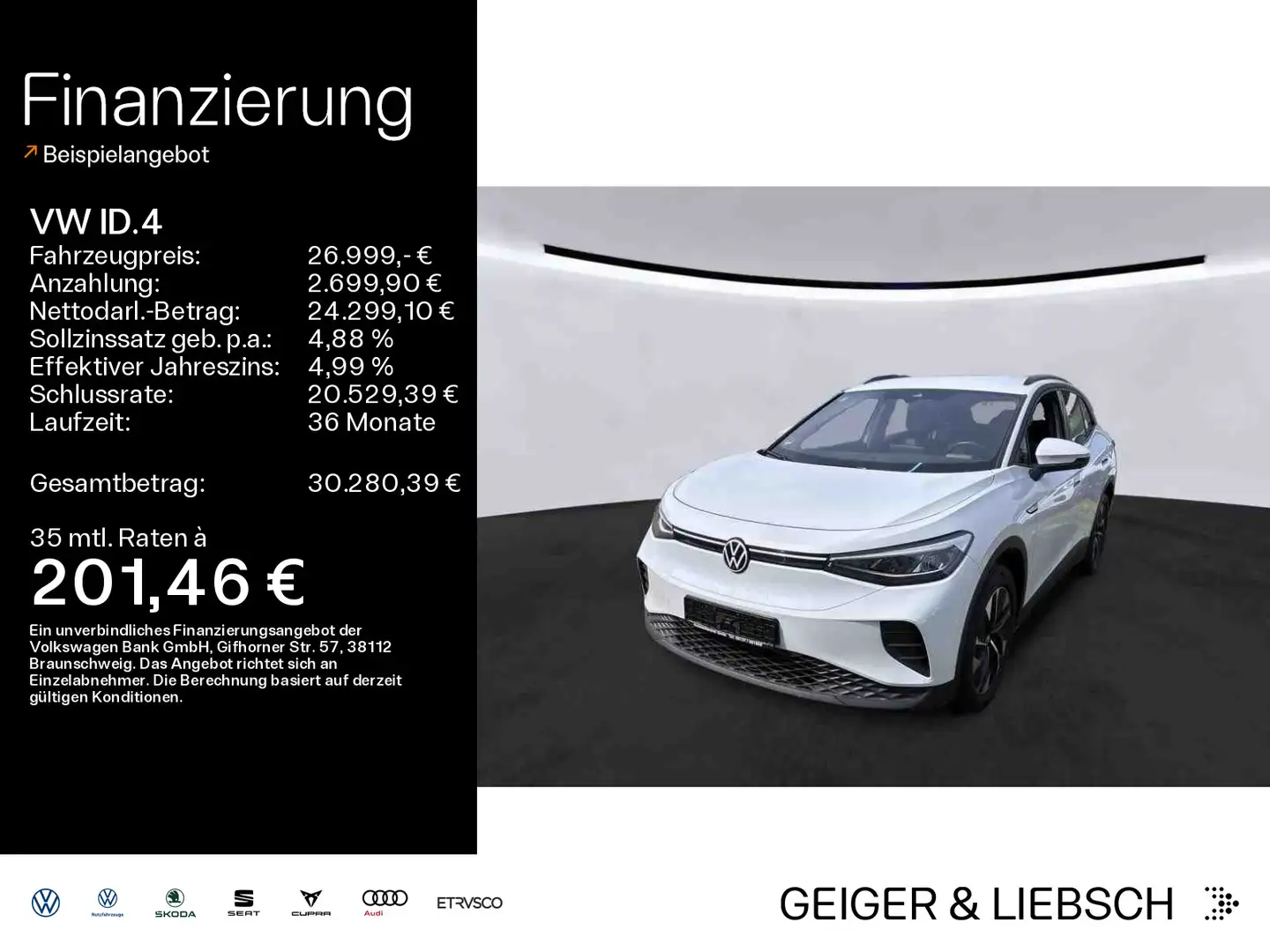 Volkswagen ID.4 Pro Performance*WÄRMEPUMPE*LED*KAMERA*PDC*S Blanc - 1
