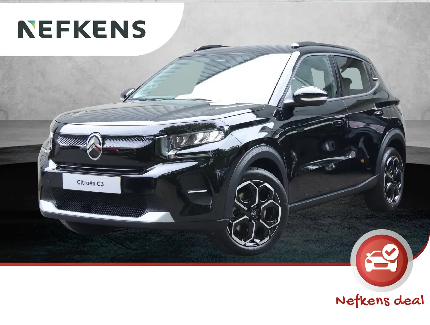 Citroen C3 Ë-C3 Max 113pk 44kWh | SNEL RIJDEN |  3 FASEN LADE Zwart - 1