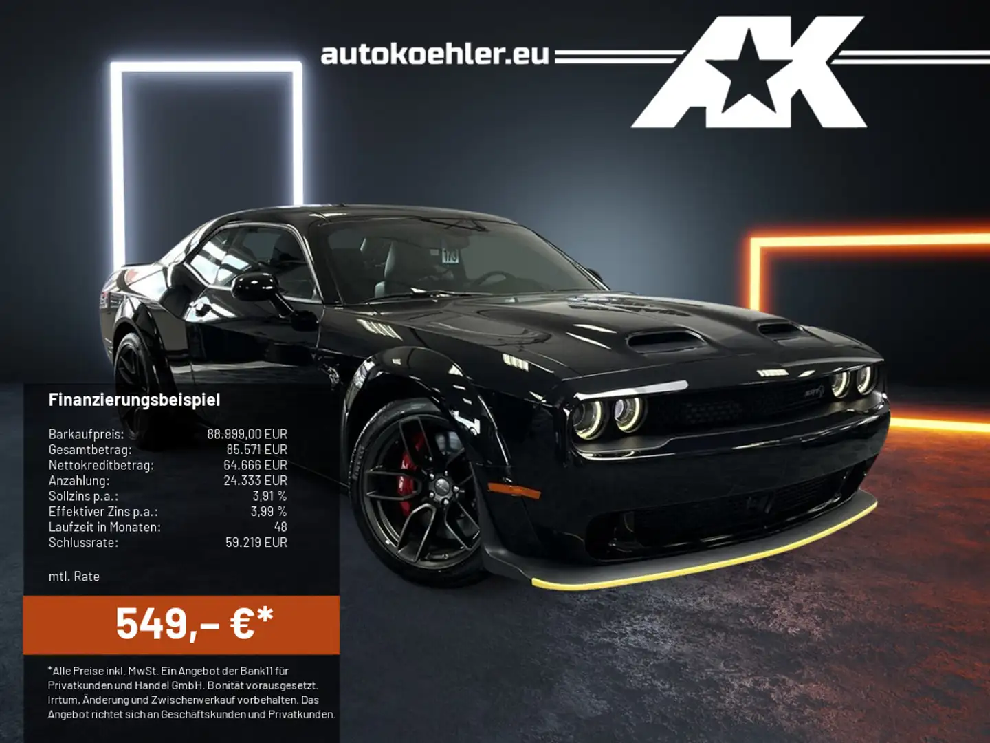 Dodge Challenger SRT Hellcat Jailbreak Widebody Last Call Schwarz - 1