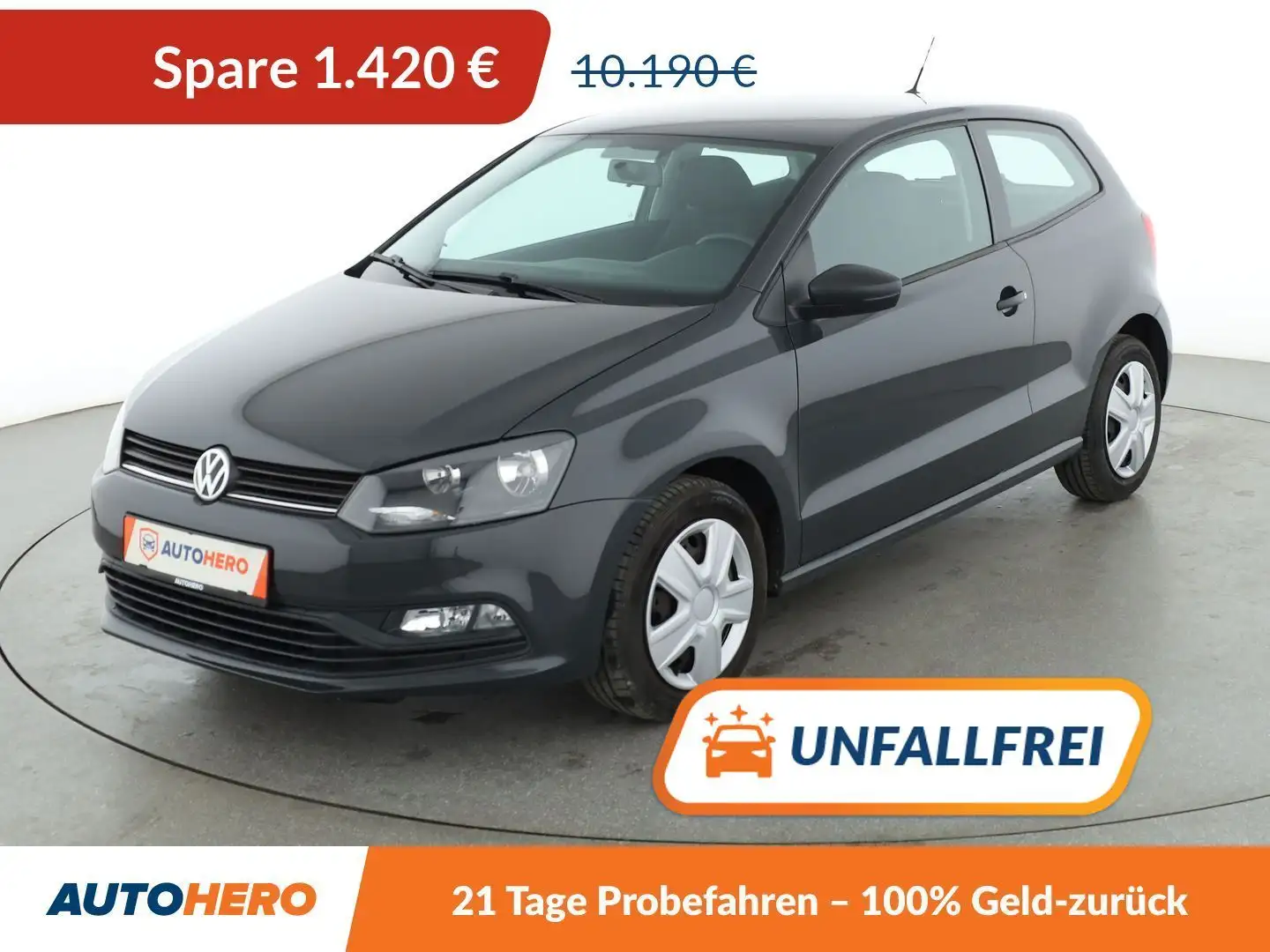 Volkswagen Polo 1.0 Trendline*KLIMA*GARANTIE* Grau - 1