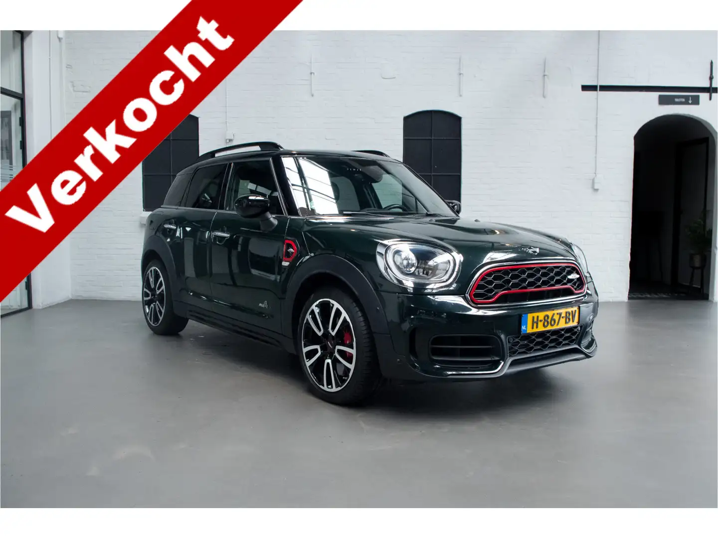 MINI John Cooper Works Countryman Mini 2.0 ALL4 Chili PANO / LEER / HEAD-UP / NL AUT Groen - 1