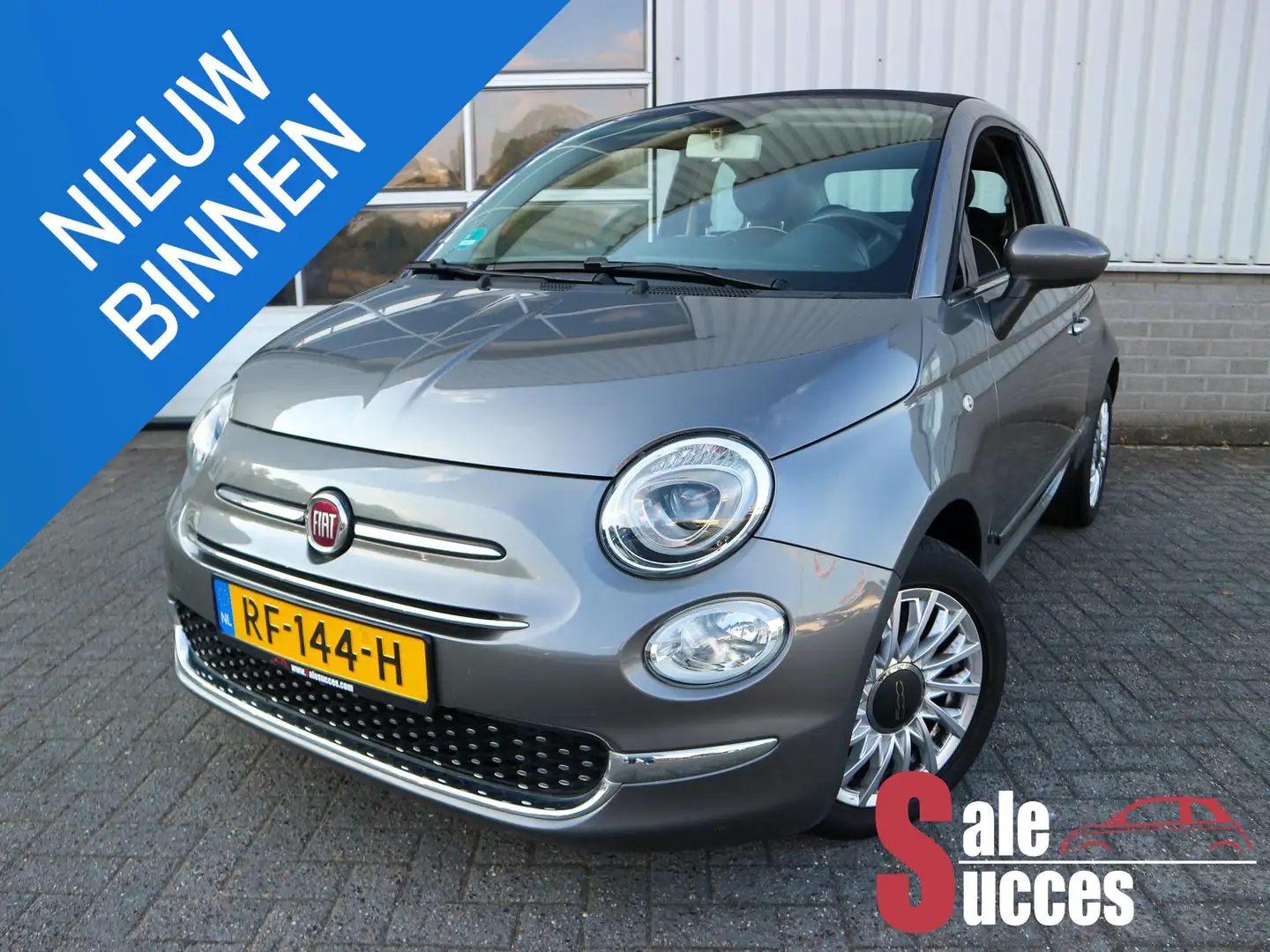 Fiat 500C 0.9 TwinAir Turbo Lounge Apple Carplay Grijs - 1