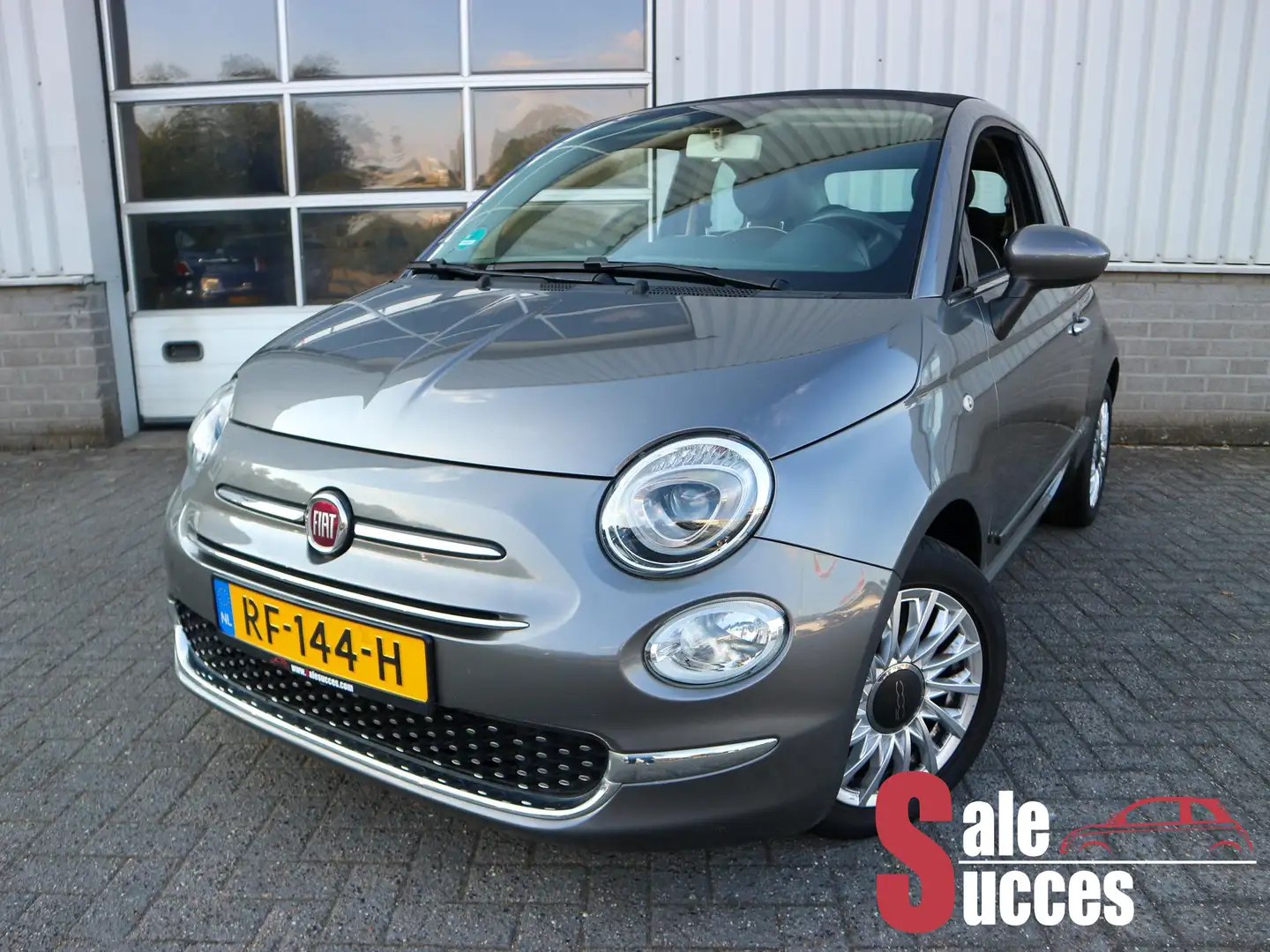 Fiat 500C 0.9 TwinAir Turbo Lounge Apple Carplay Gris - 1