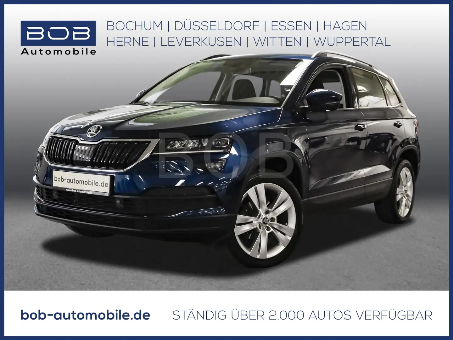Skoda Karoq 1.5 TSI ACT Style  CARPLAY AA SHZ PDC BT Bleu - 1