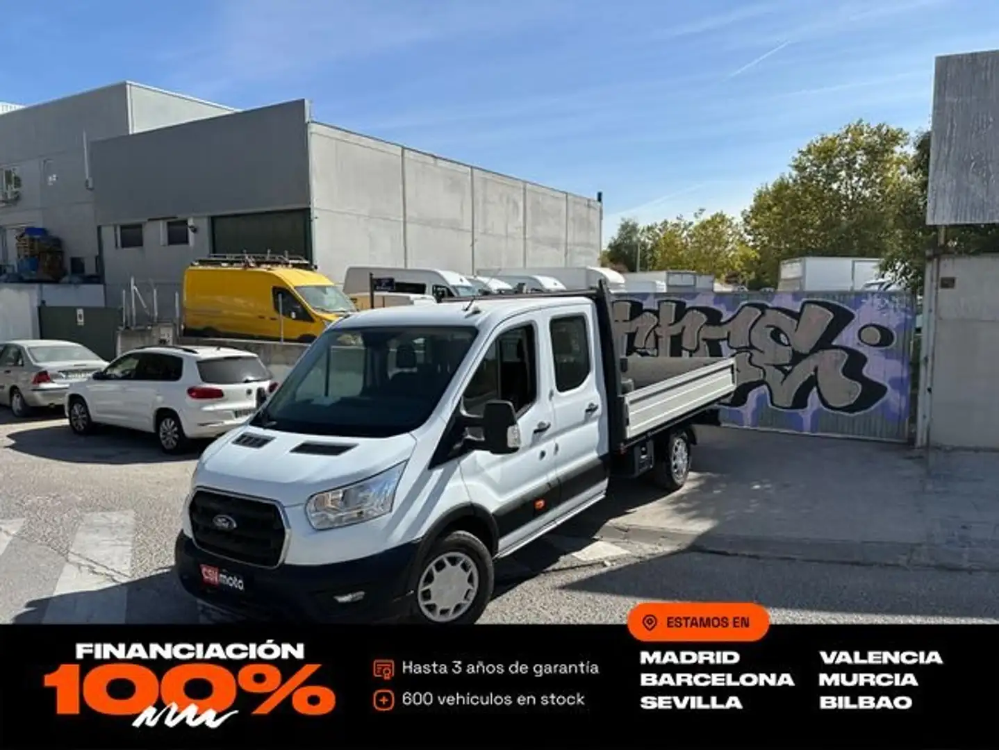 Ford Transit 2.0TDCI 130CV L4 TREND CAJA ABIERTA Blanc - 1