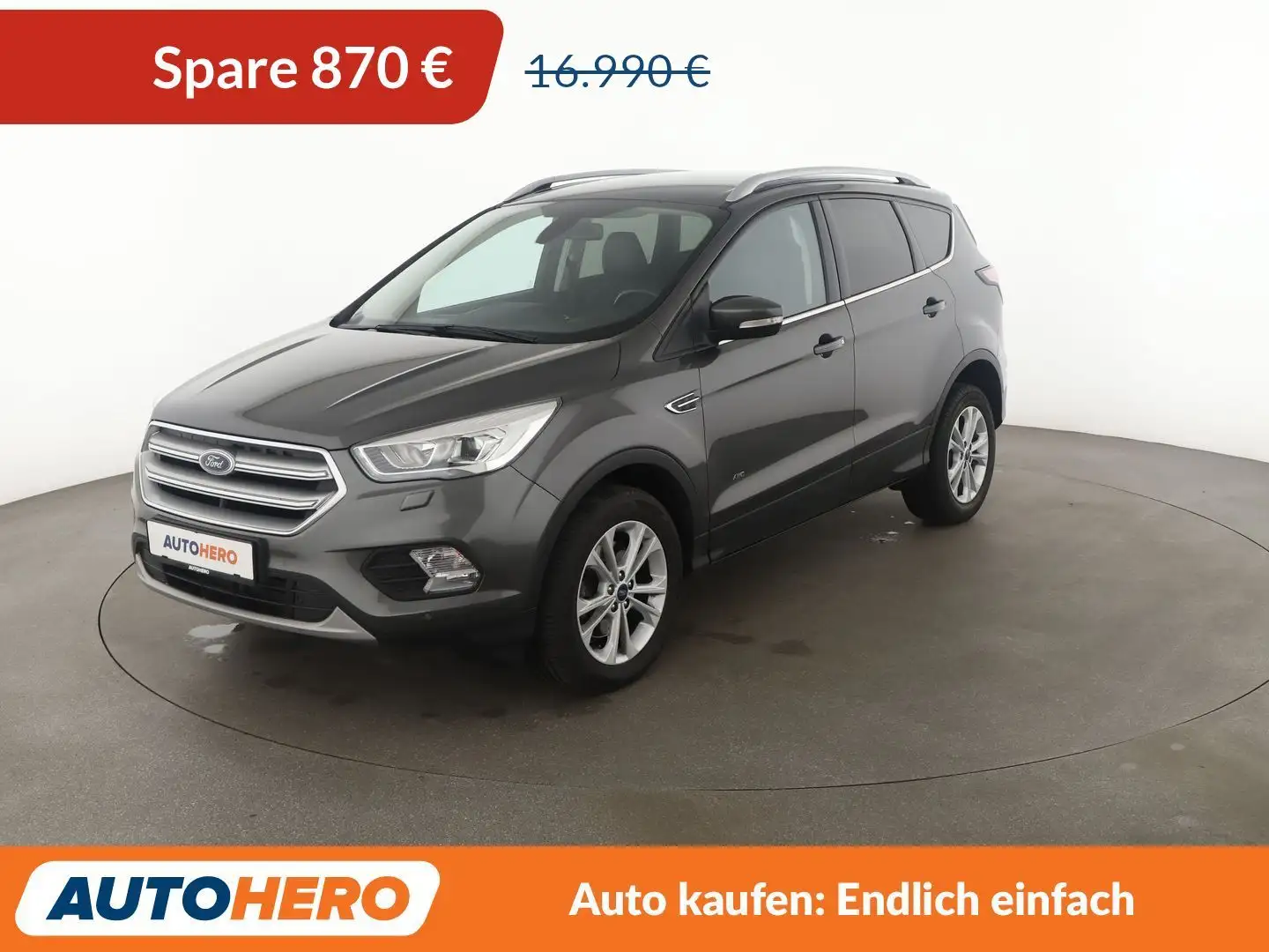Ford Kuga 2.0 TDCi Titanium Aut.*NAVI*TEMPO*PDC*SHZ* Gris - 1