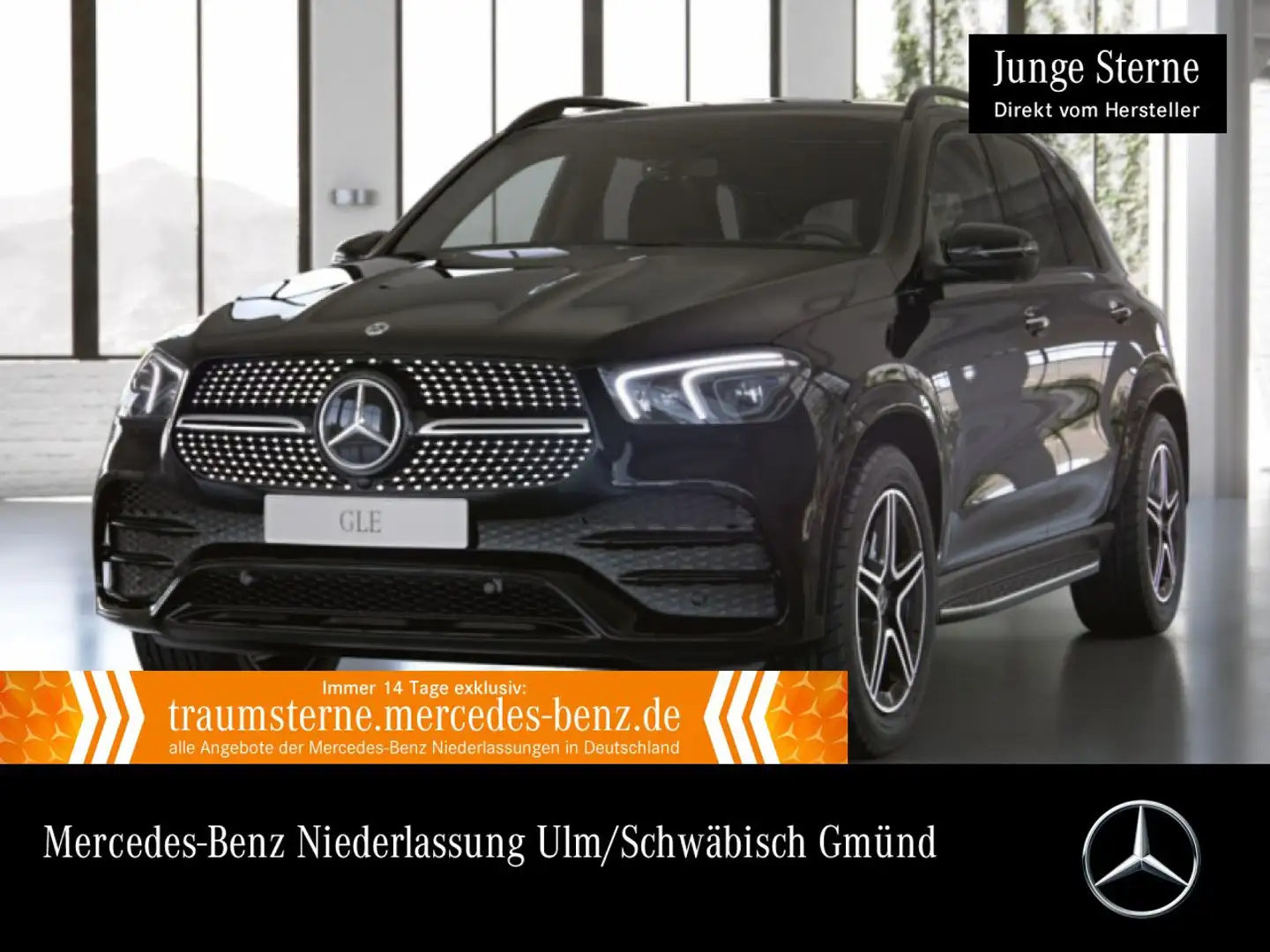 Mercedes-Benz GLE 350 de 4M AMG+NIGHT+360+AHK+MULTIBEAM+FAHRASS Schwarz - 1
