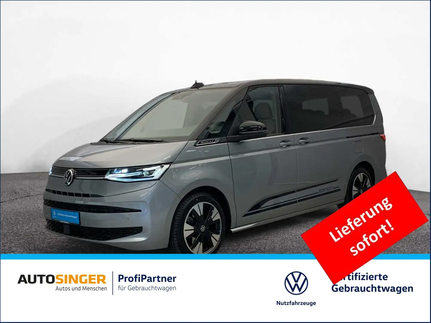 Volkswagen T7 Multivan Edition TSI LANG LÜ ELEK.TÜR*STDHZ*NAV Silber - 1