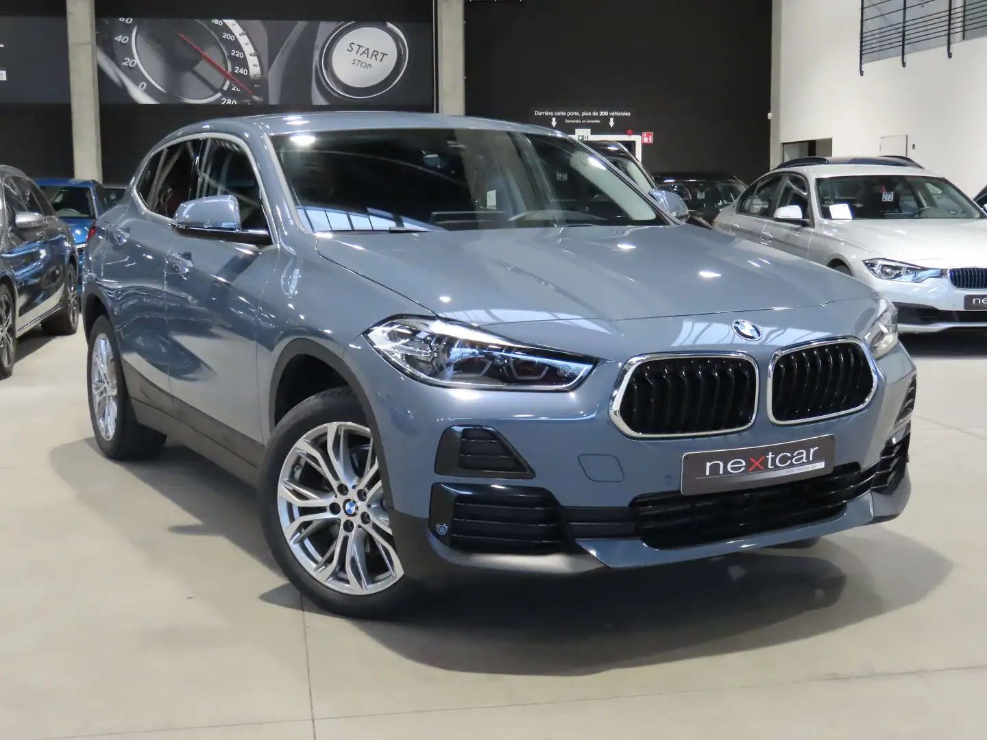 BMW X2 18d 150 sDrive XLine LED-CUIRSPORT-NAVIPRO-HUD-18\u0027 Gris - 2