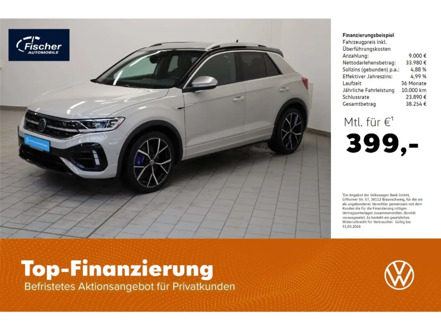 Volkswagen T-Roc 2.0 TSI 4Motion R Grau - 1