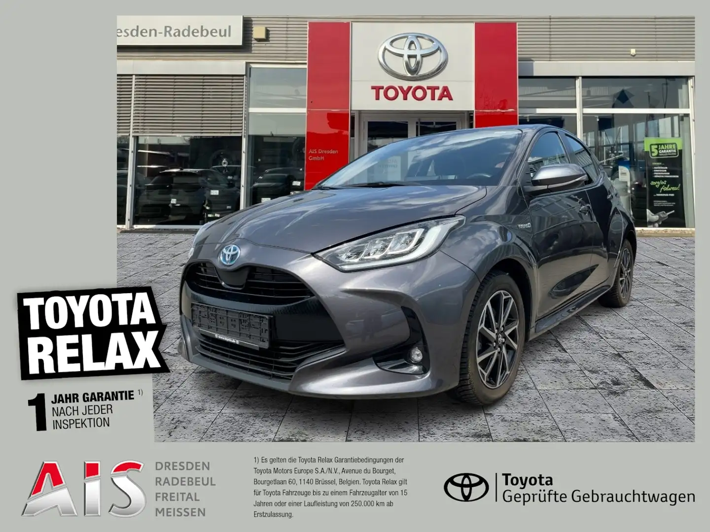 Toyota Yaris 1.5 Hybrid Team Deutschland Navi*KAM*SHZ Gris - 1