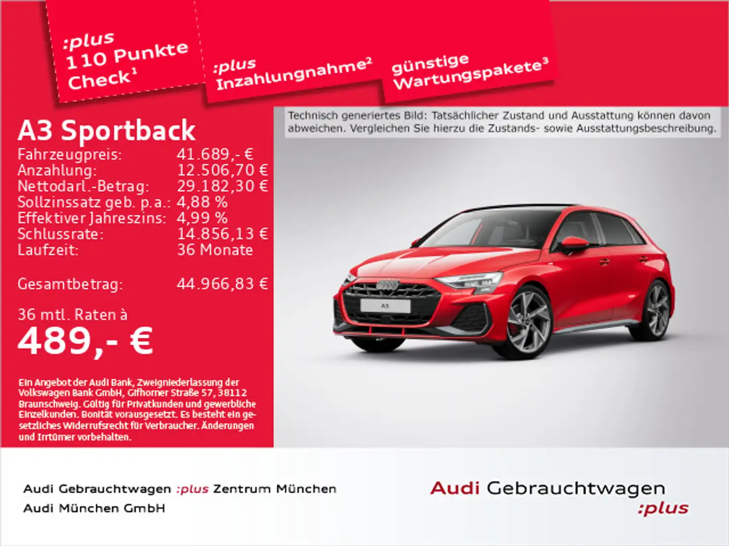 Audi A3 35 TFSI S tronic Pano/Virtual+/Matr Rot - 1