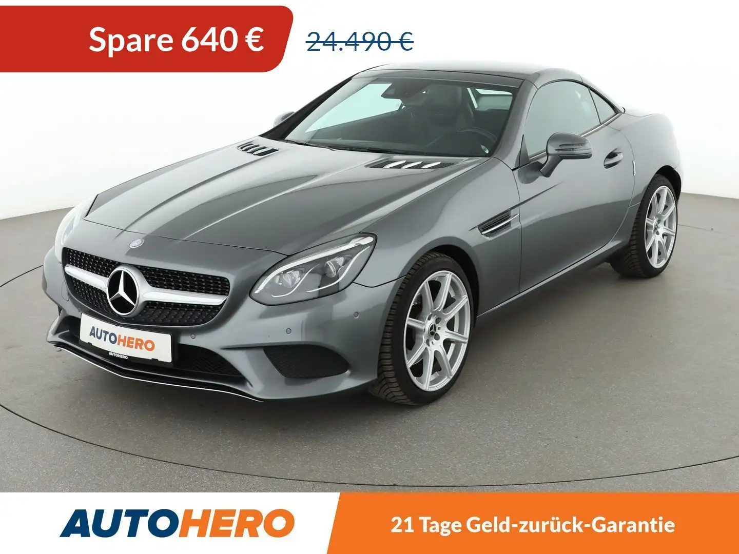 Mercedes-Benz SLC 200 CGI Aut.*LED*NAVI*TEMPO*PDC*SHZ*KLIMA*GARANTIE* Szürke - 1