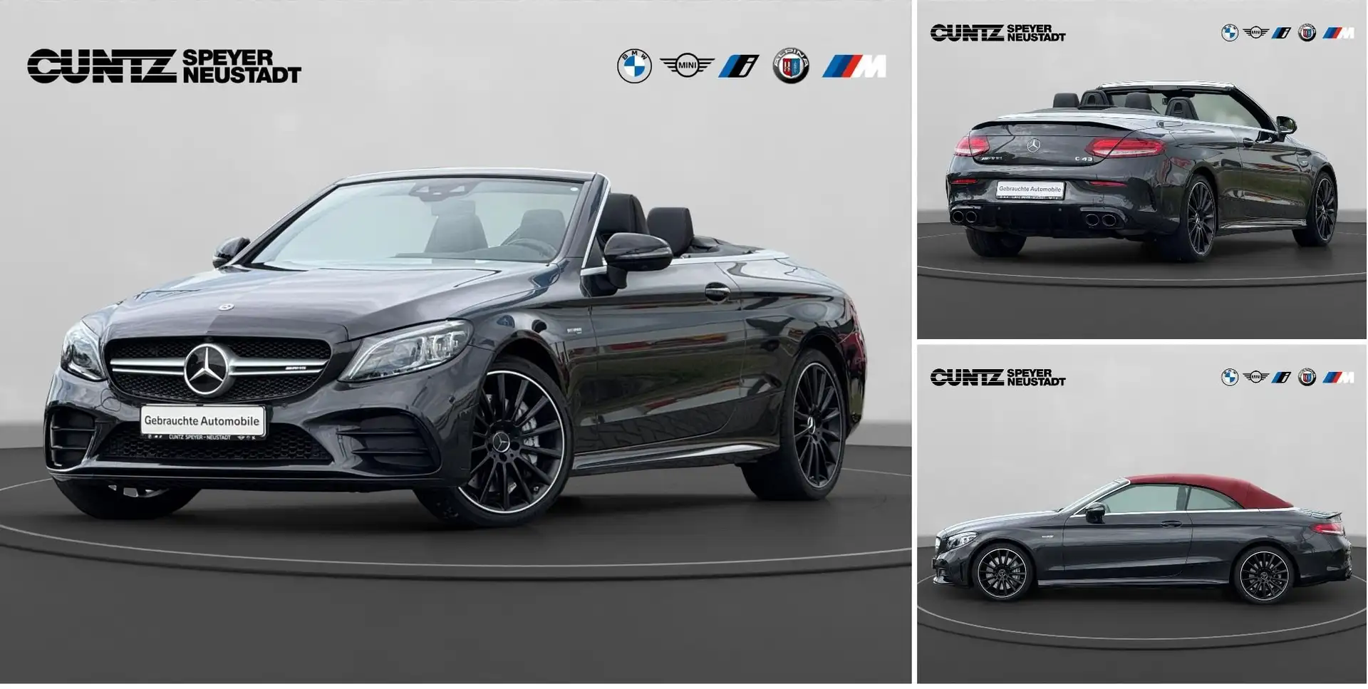 Mercedes-Benz C 43 AMG Cabrio 4Matic Burmester 360°Kamera Fahrassistenzsy Gris - 1