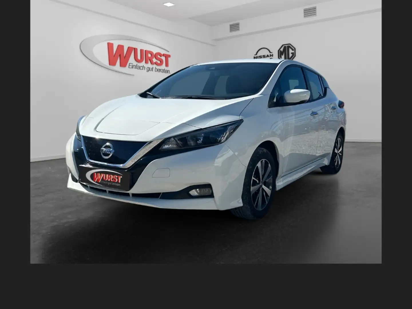 Nissan Leaf Acenta 40 kWh Rückfahrkamera Klimaaut. Tempomat Na Weiß - 1