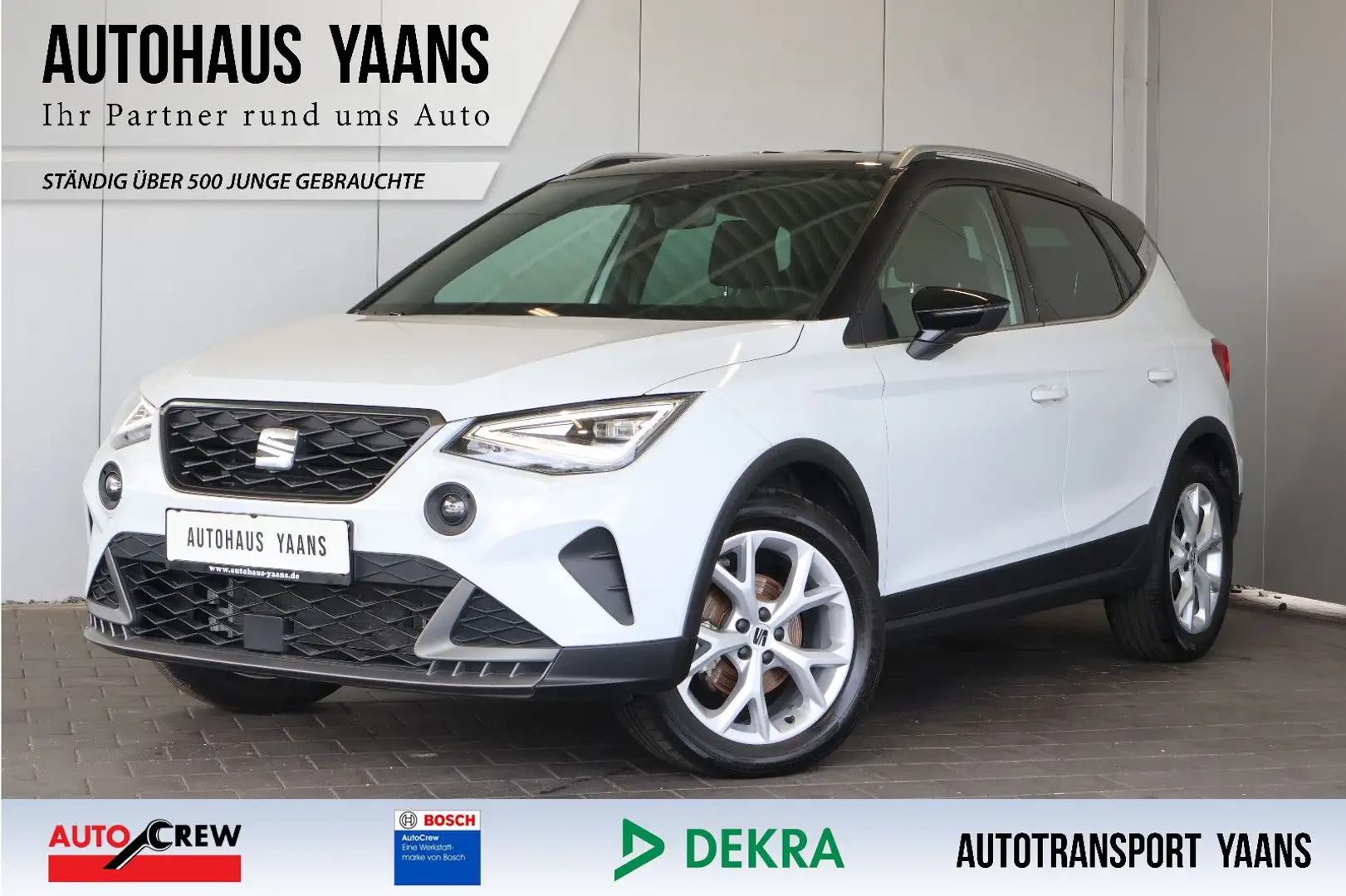 SEAT Arona FR 1.0 TSI AID+LED+CARPLAY+LANE+PDC+17" Weiß - 1