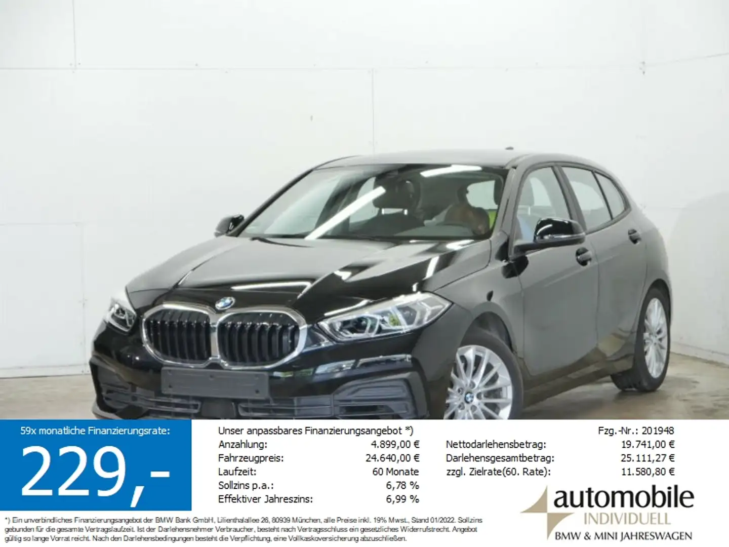 BMW 116 i Advantage DKG LiveCockpit LED Komfortzugang Noir - 1