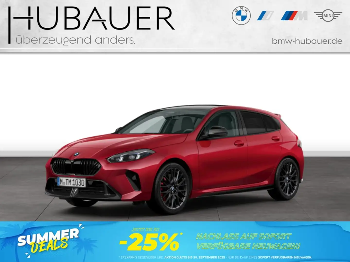 BMW 120 [M Sport Pro, Navi, RFK, 19" LMR, SHZ, LED] Rouge - 1