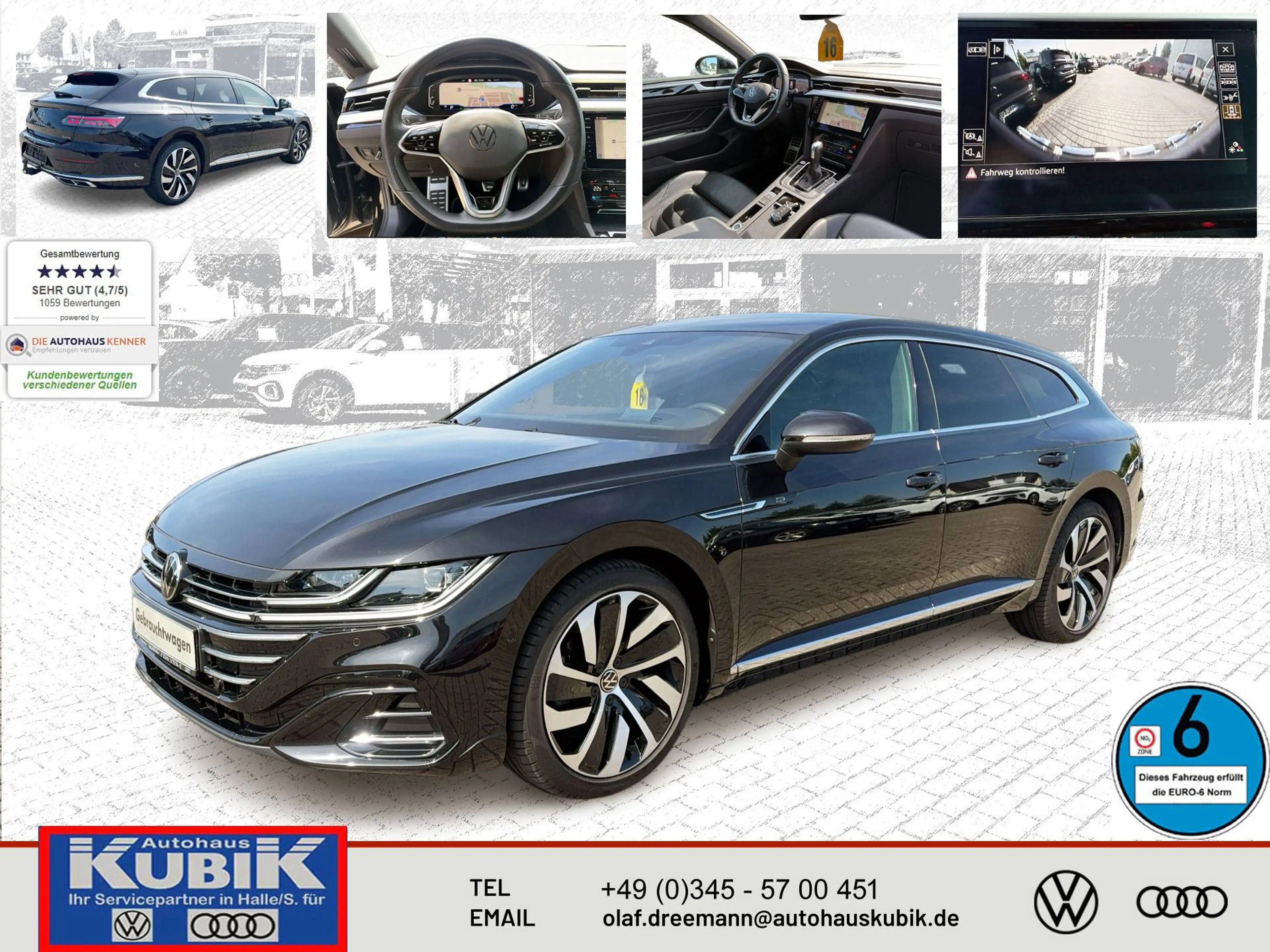 Volkswagen Arteon Arteon Shooting Brake 2.0 TDI R-Line 4motion DSG+IQ.Light+Assist Paket+Kamera+