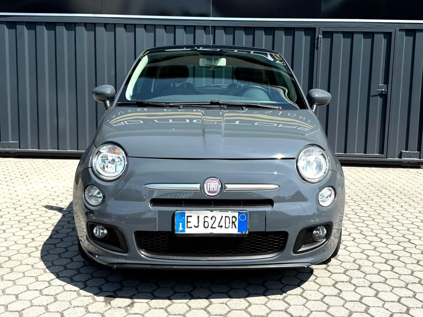 Fiat 500 FIAT 500 1.2 Sport 69CV TETTO PANORAMICO Neopatent Grijs - 2