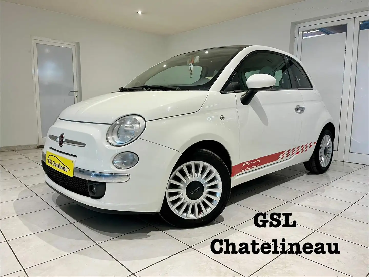 Fiat 500 1.3Multijet 95cv 2010 Blanche Toit Pano/Clim/Radio Blanc - 1