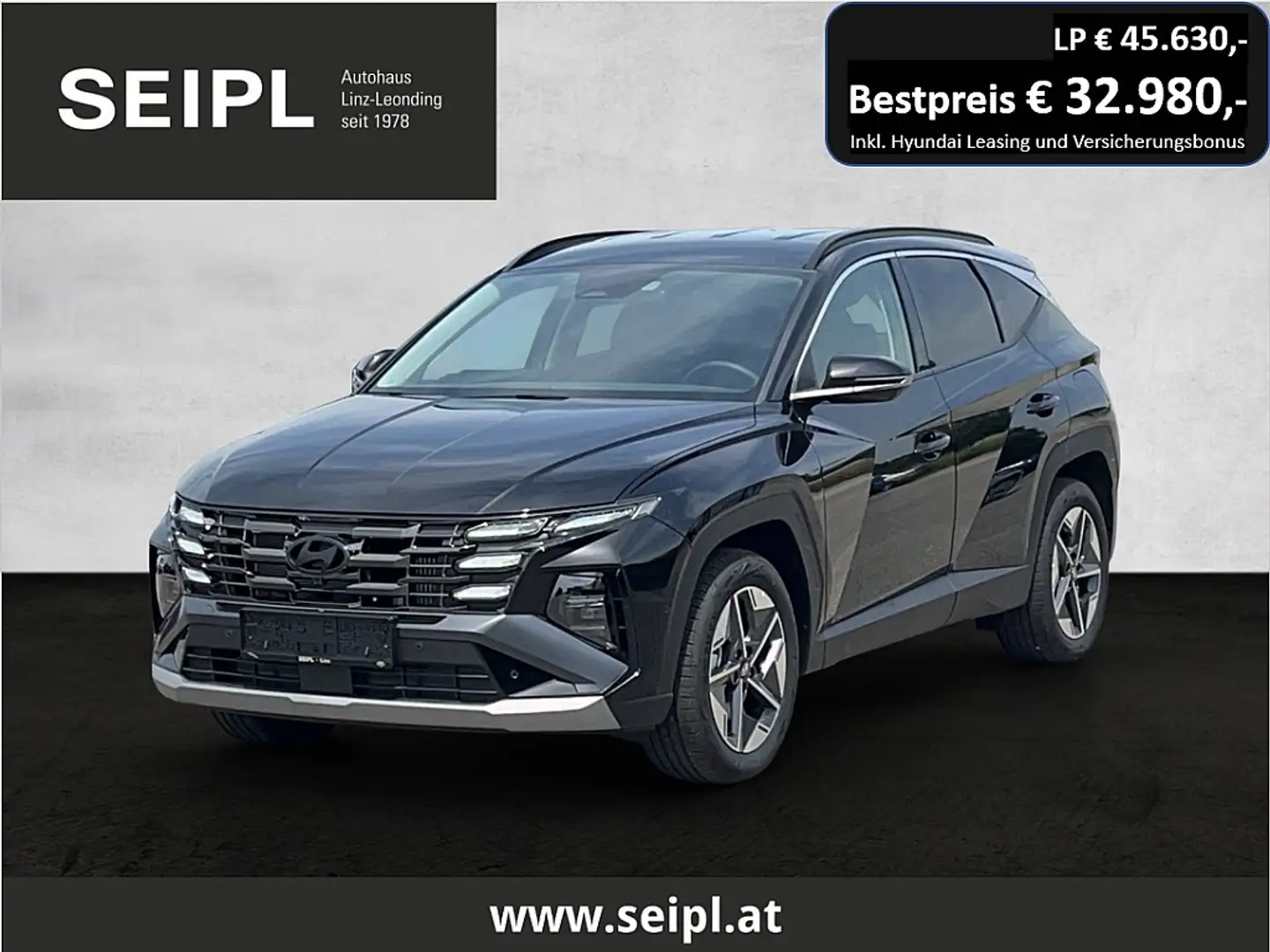Hyundai TUCSON Tucson 1,6 T-GDI 48V 4WD Go! Plus DCT*+Smartsense* Schwarz - 1