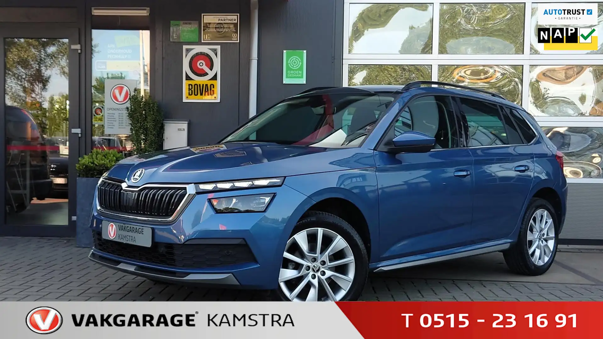 Skoda Kamiq 1.0 TSI NAP DAB+/Pano/Camera/Prem.Audio/ACP+AA Blauw - 1