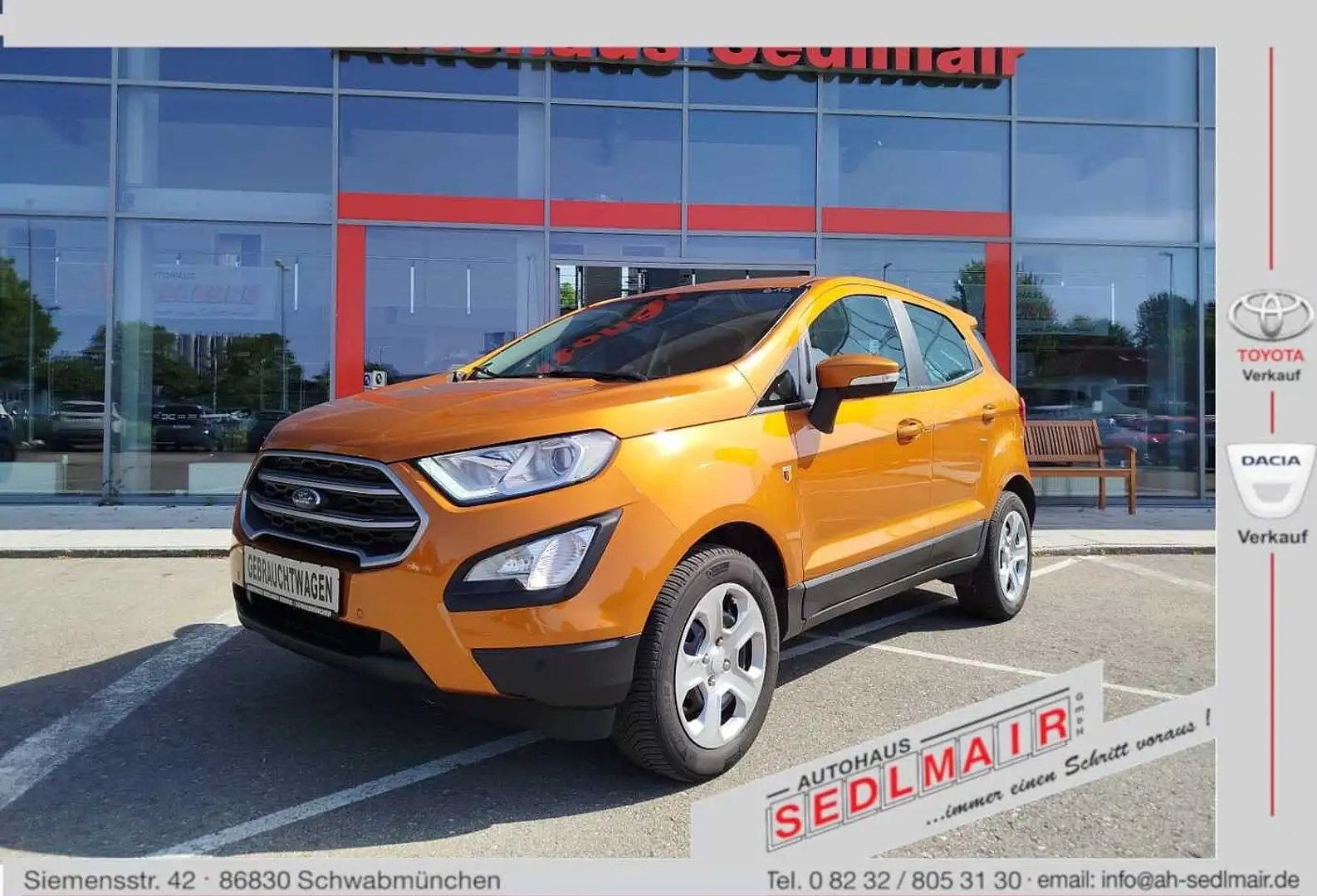 Ford EcoSport 1.0 Ecoboost *SHZ/LHZ/PDC V+H/AHK* Orange - 1