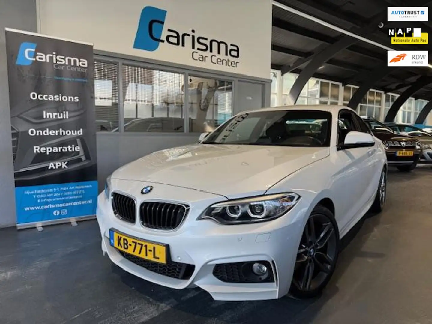 BMW 220 2-serie Coupé 220i M Sport|Automaat|Alcantara|Navi Blanc - 1