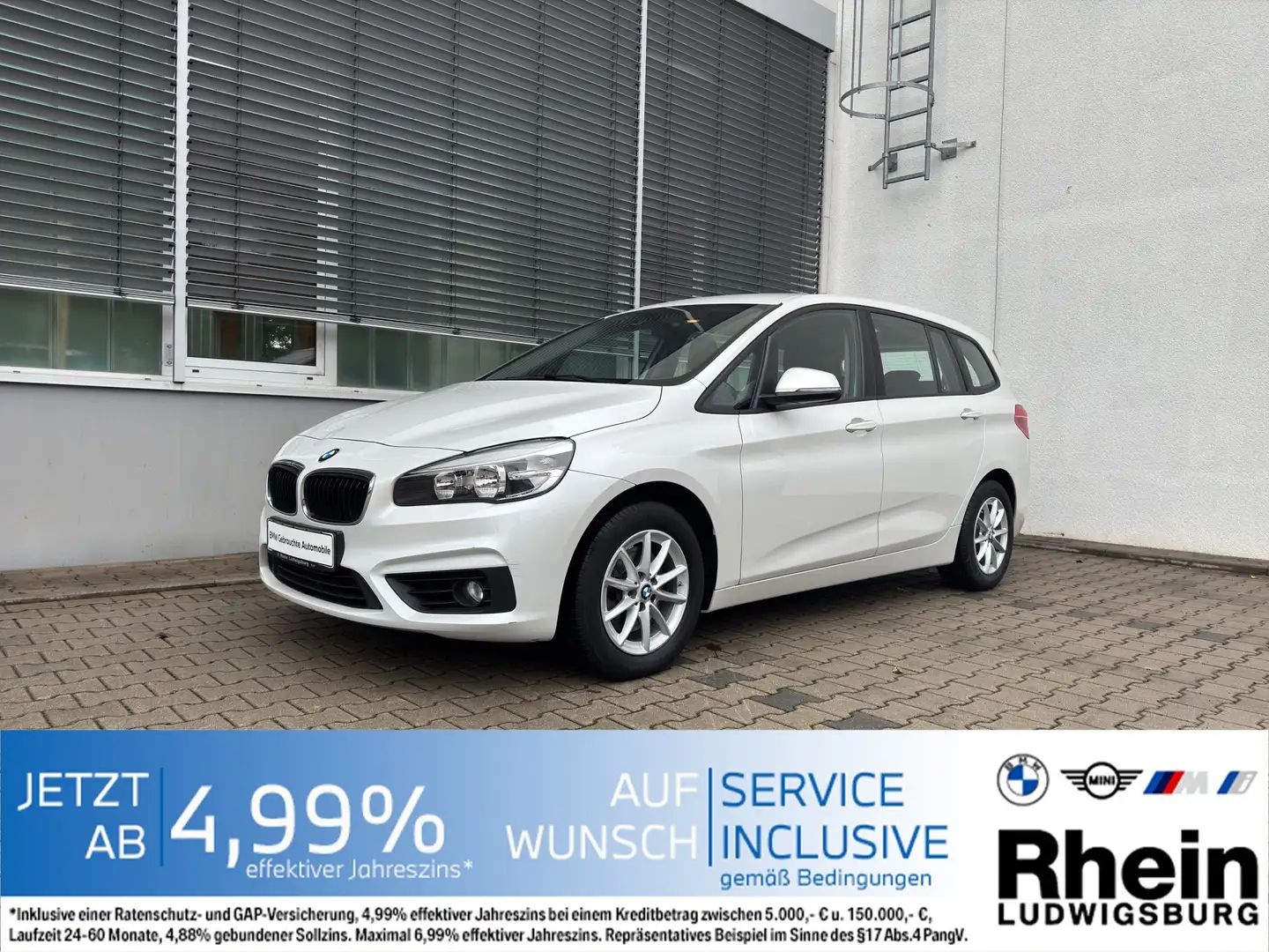 BMW 218 i Gran TourerA HarmKard AHK DAB BusinessPak Bianco - 1