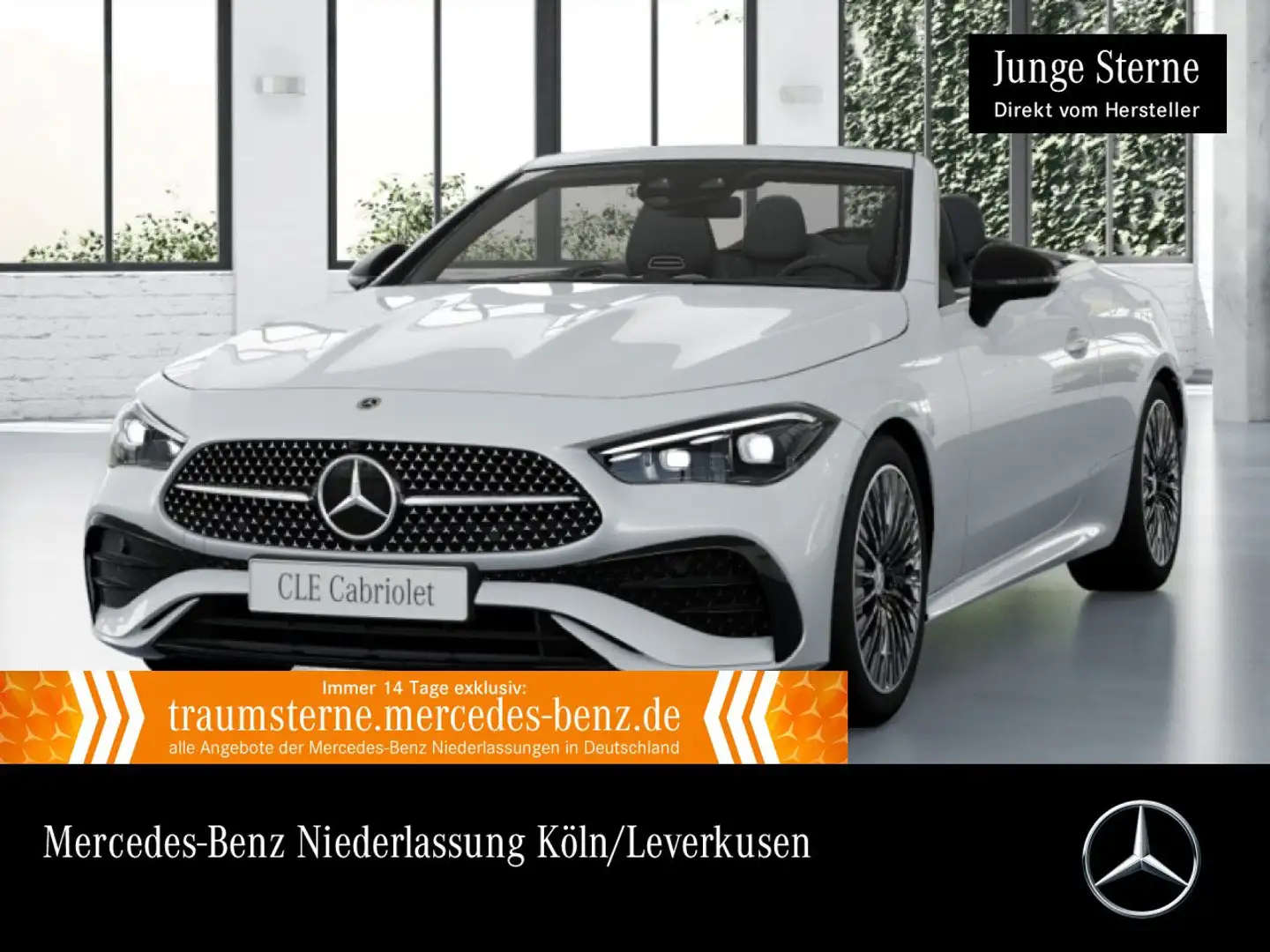 Mercedes-Benz CLE 200 AMG+NIGHT+360+AHK+SITZKLIMA+KEYLESS+9G Weiß - 1