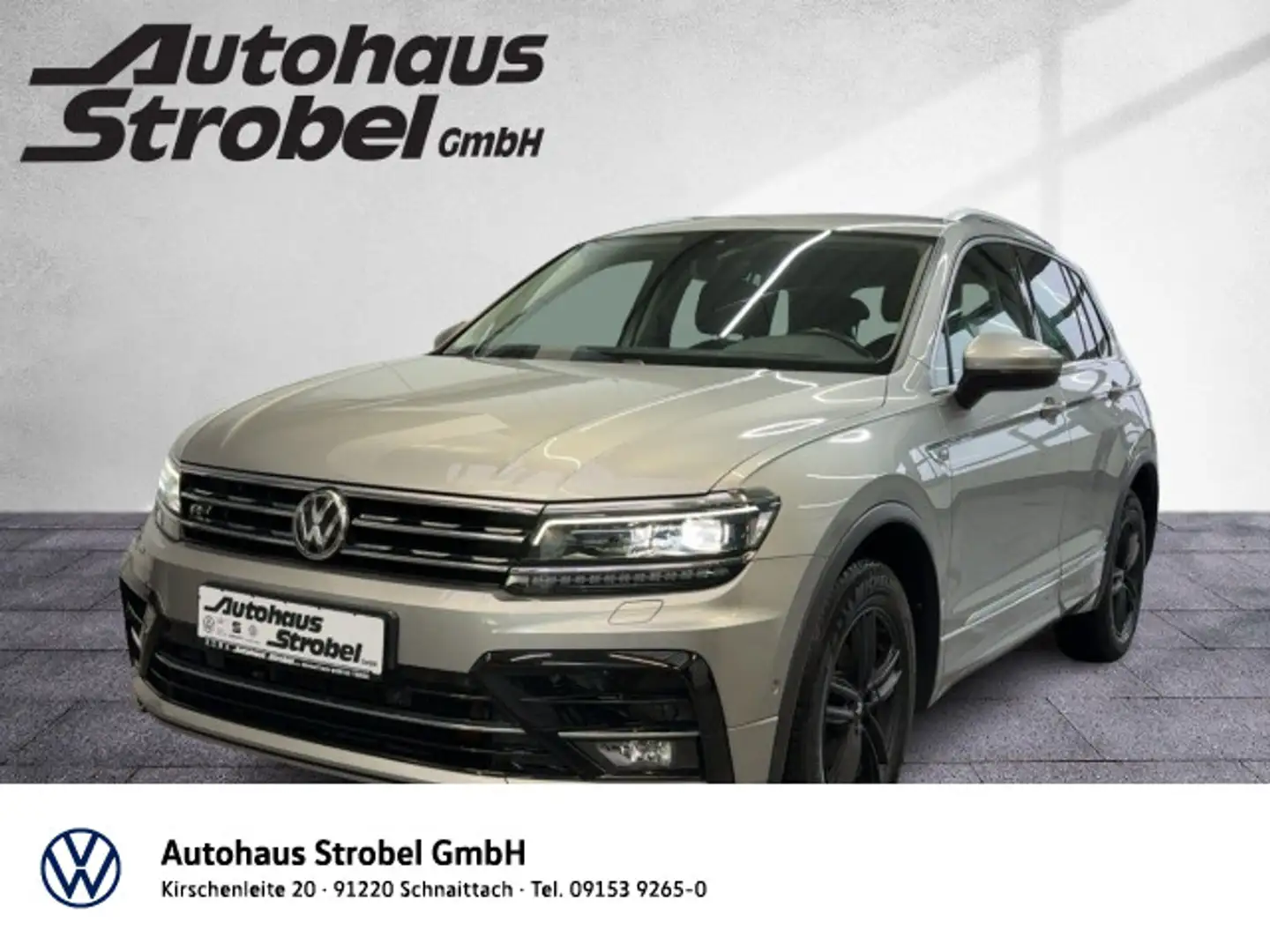Volkswagen Tiguan 2.0 TDI DSG 4M Highline R-Line AHK ACC Na Silber - 1