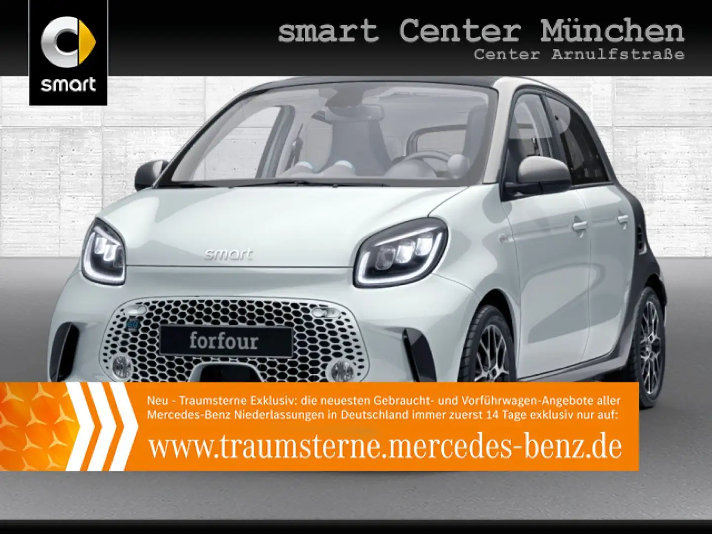 smart forFour EQ 60kWed pulse SHZ Faltdach PDC+Kamera Weiß - 1