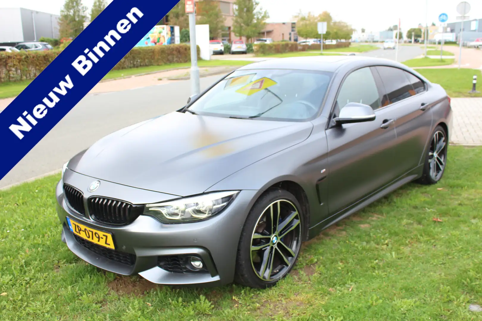 BMW 418 4-serie Gran Coupé 418i High Executive M Sport Nav Gris - 1