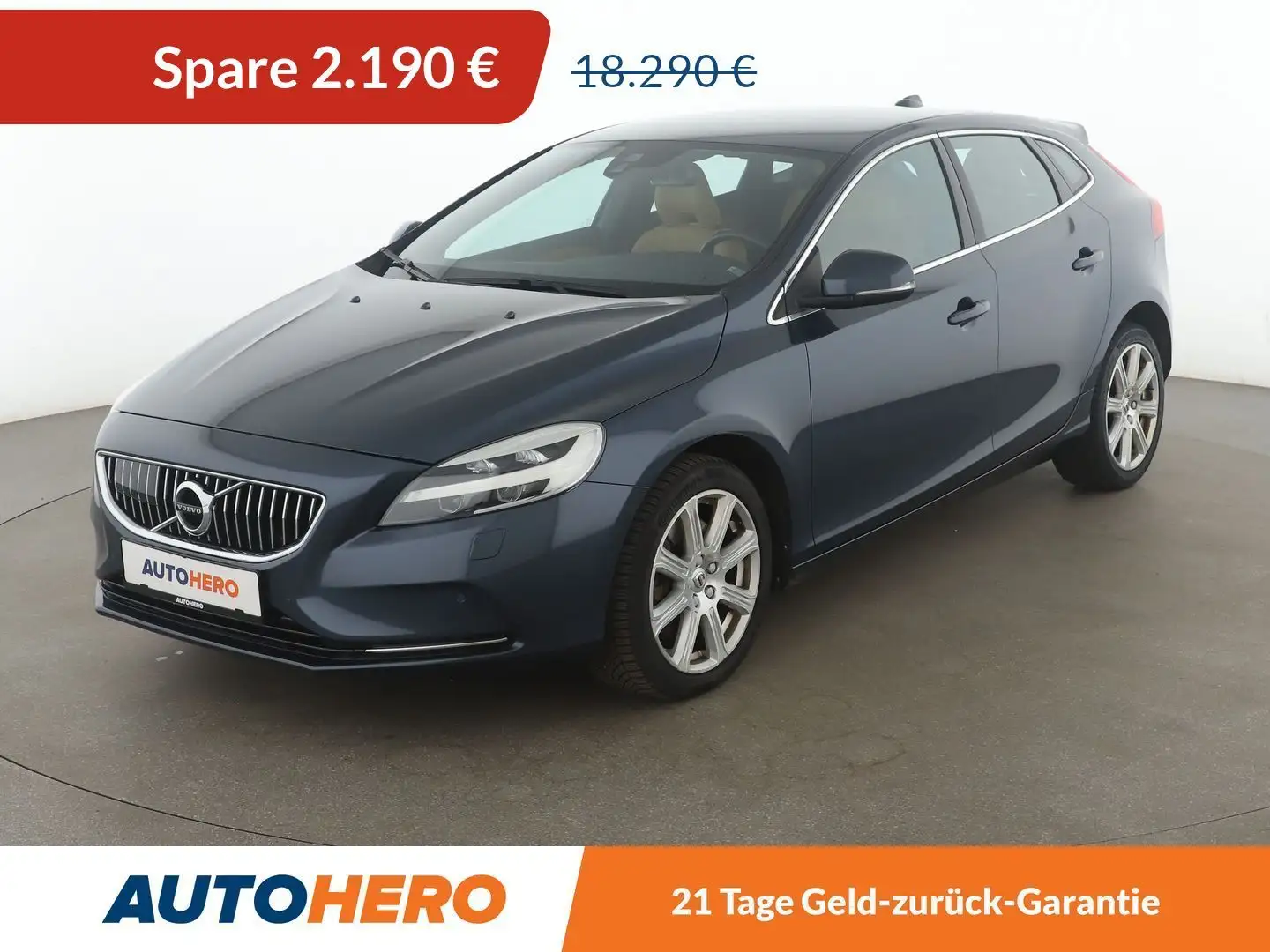 Volvo V40 2.0 D4 Inscription Aut*NAVI*LED*TEMPO*PDC*SHZ* Blau - 1