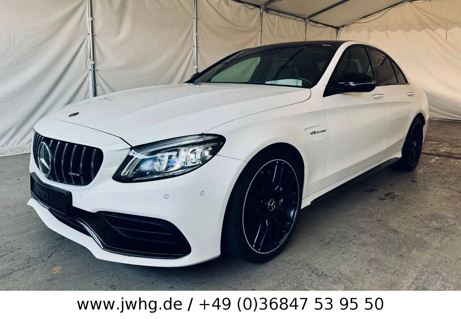 Mercedes-Benz C 63 AMG C63 AMG MB Virt.Cockp HeadUp Pano FahrAss+ Burm White - 1