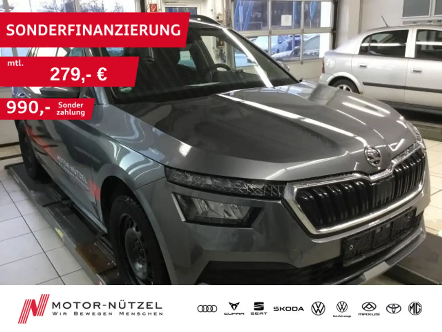 Skoda Kamiq 1.0 TSI DSG FRESH LED+APP+GRA+SHZ+PDC+RFK Grau - 1