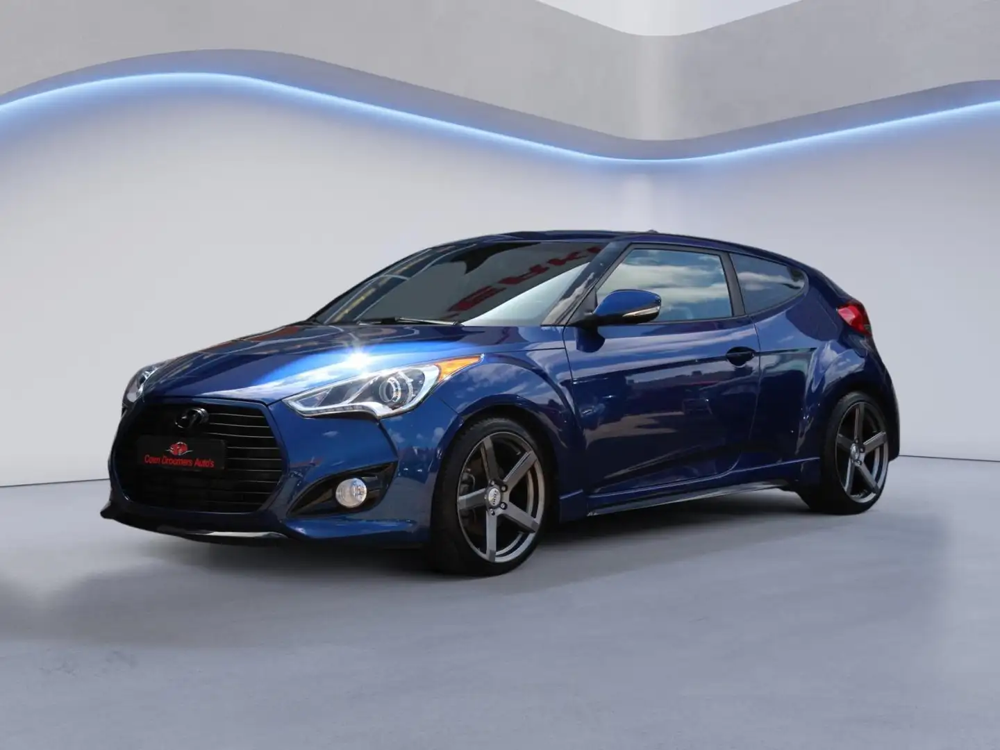 Hyundai VELOSTER 1.6 T GDI i-Catcher 204PK/Apple Carplay/Leder/Crui Albastru - 1