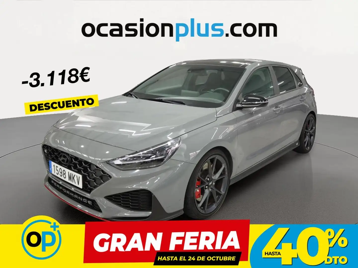 Hyundai i30 2.0 TGDI N Performance Sky DT 280 Gris - 1