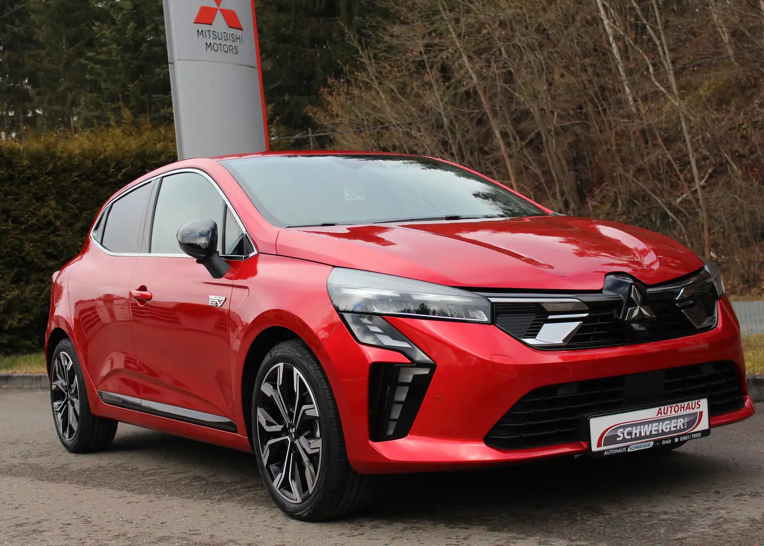 Mitsubishi Colt Select Hybrid,Sitzheizg.,Klima,Navi,Lenkrad behzb. Rot - 1