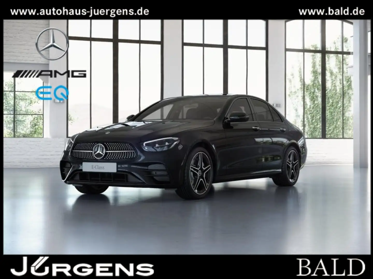 Mercedes-Benz E 400 d 4M AMG-Sport/Wide/HUD/Night/Sitzklima/18 Schwarz - 1