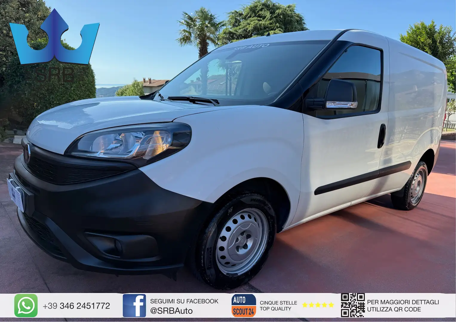 Fiat Doblo 1.3 mjt 16v GRIGLIA 3 POSTI * CRUISE * Blanco - 1