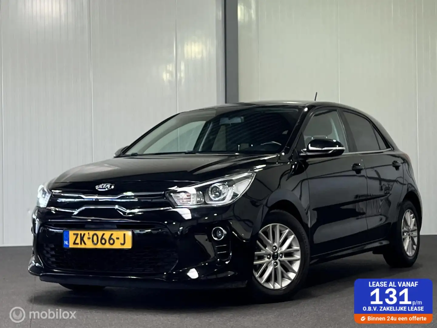 Kia Rio 1.2 CVVT DynamicLine [ historie Bluetooth clima ] Zwart - 1