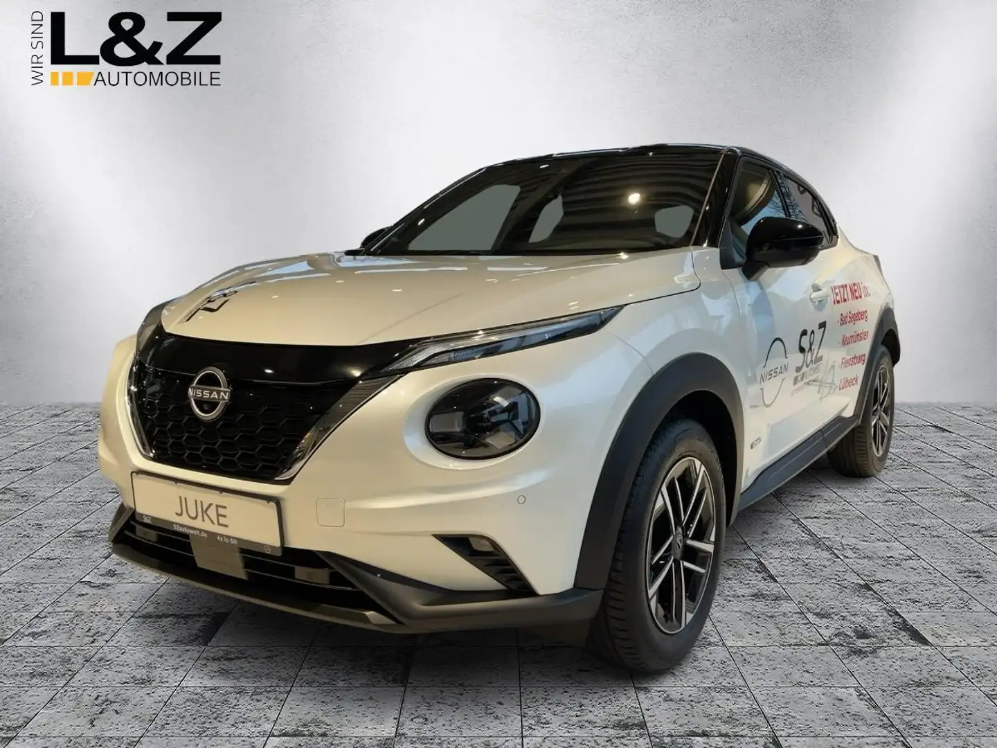 Nissan Juke N-Connecta HYBRID 143PS Autom. Kamera/Navi/Tempoautomat Blanc - 1
