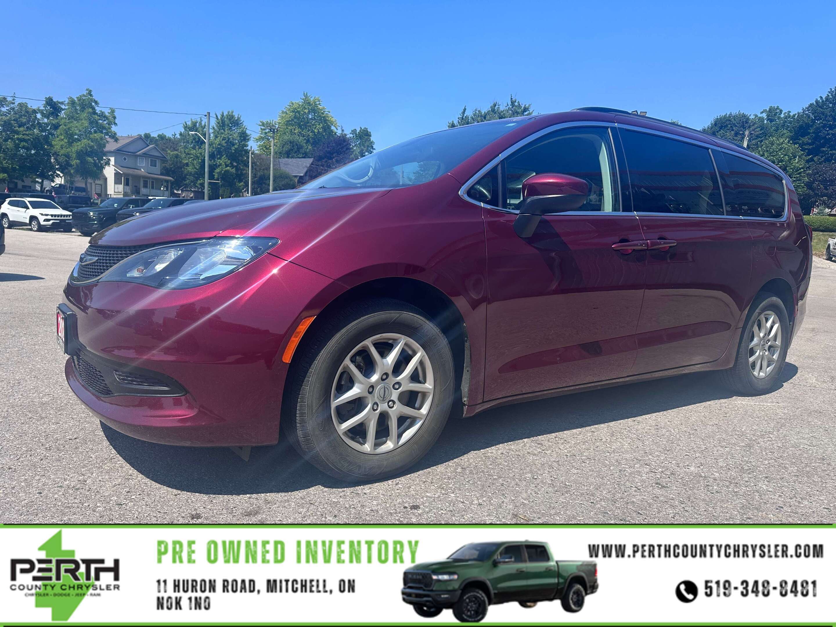 Red 2021 Chrysler Grand Caravan Minivan 9-Speed Automatic