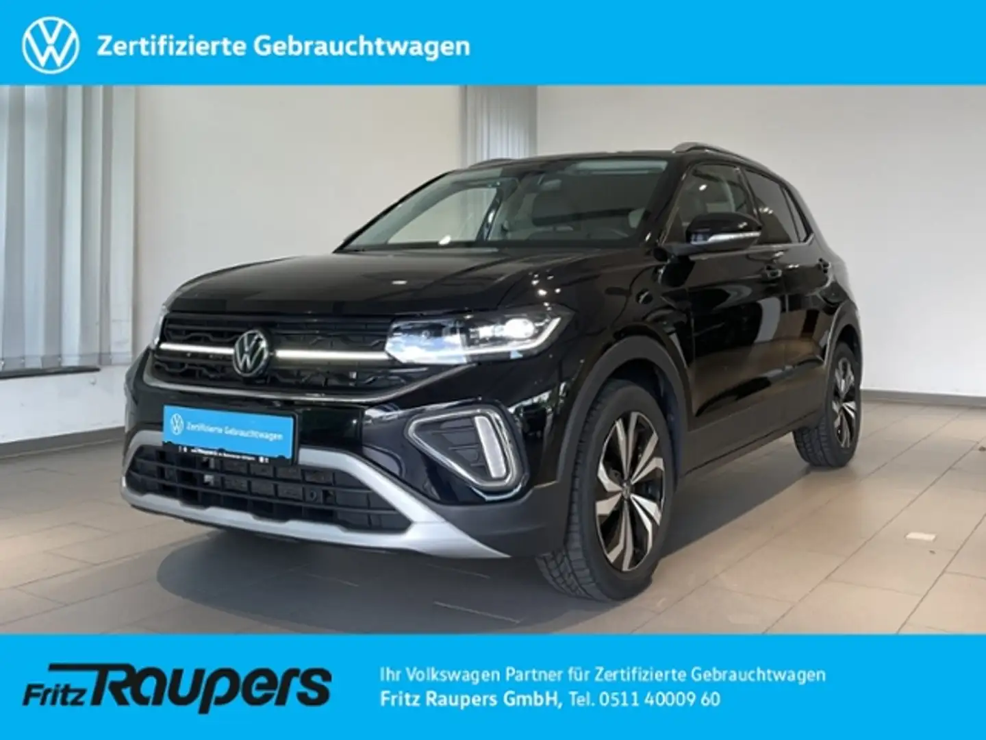 Volkswagen T-Cross 1.5 DSG Style +ALLWETTER+AHK+NAVI Schwarz - 1