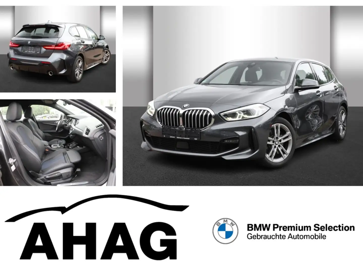 BMW 120 i M Sport Steptronic Klimaaut. Sportsitze Grijs - 1